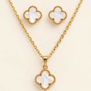 Clover Anti-Tarnish Necklace Set